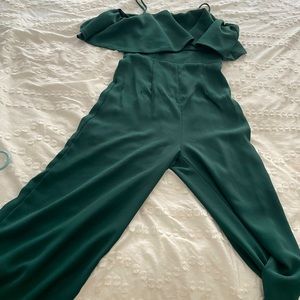 Forest green Pant Romper